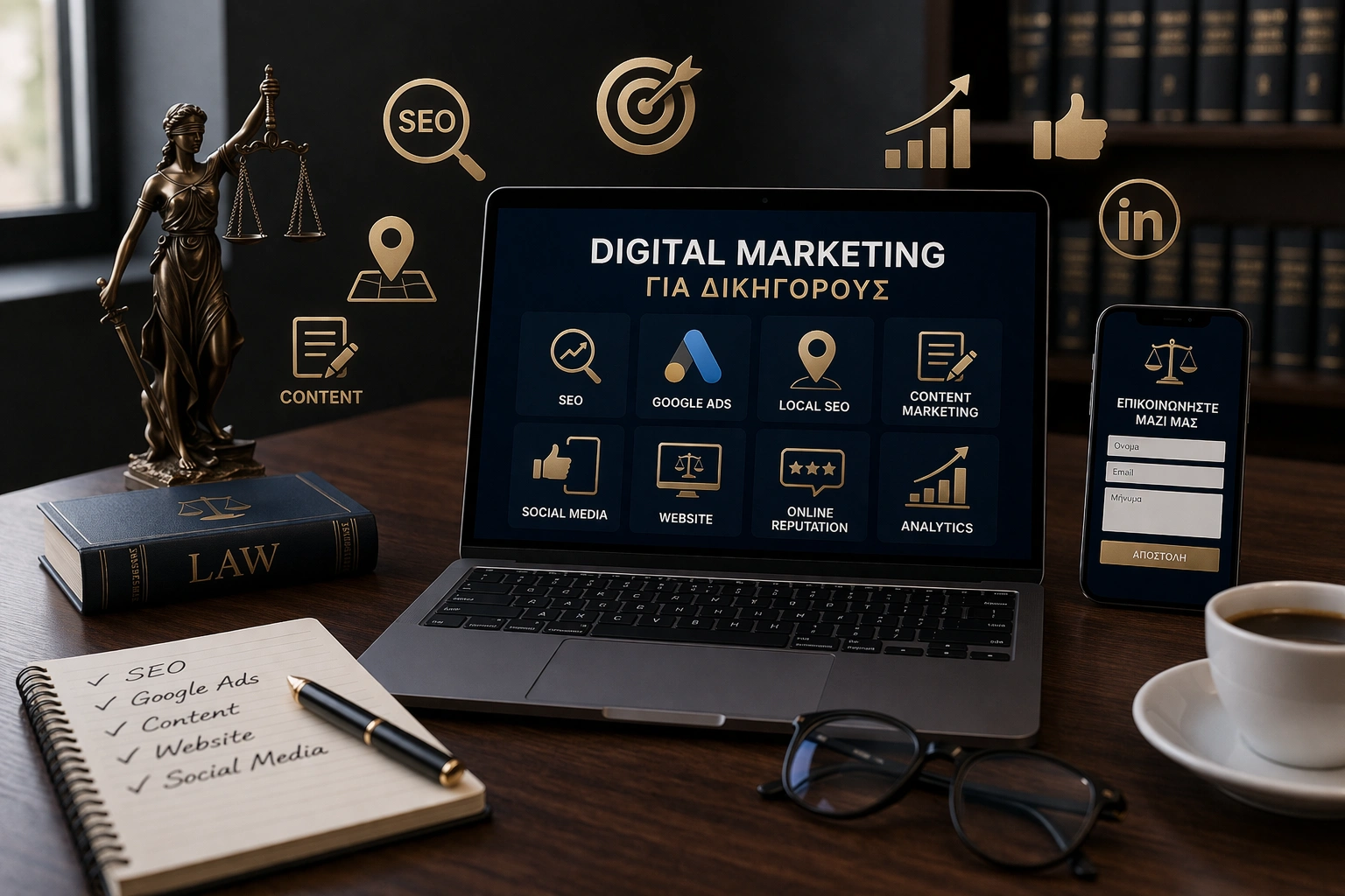 Digital marketing για δικηγόρους – Τα σημεία κλειδιά