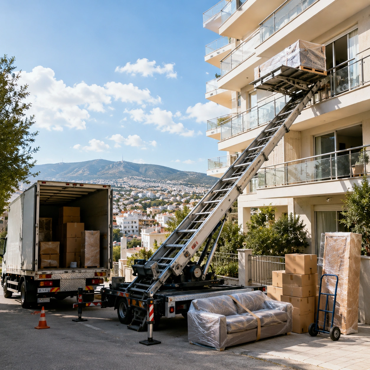 Μετακόμιση με Ανυψωτικό: Κόστος, Διαδικασία και Όλα Όσα Πρέπει να Γνωρίζετε